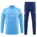 Dječji Olympique de Marseille Sweatshirt Za Trening Četvrt-Zip 2023-24 Plava